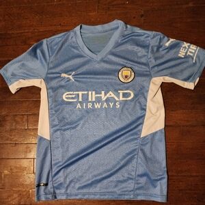 Manchester City Men's sz Snall Soccer Jersey
